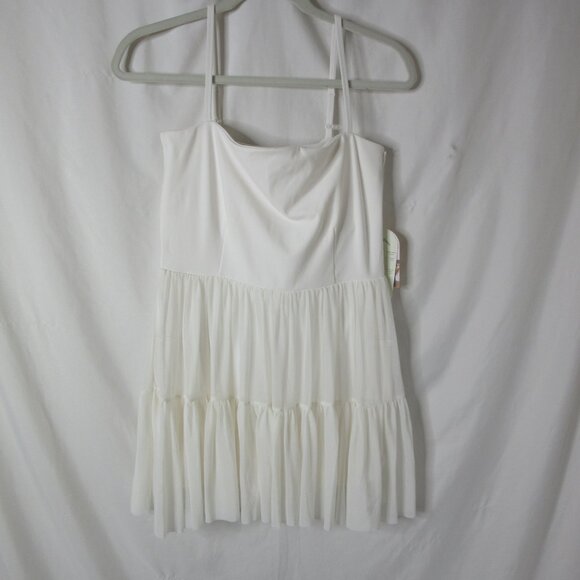 NWT Blogilates Elegant White Sleeveless Dress - Picture 11 of 11